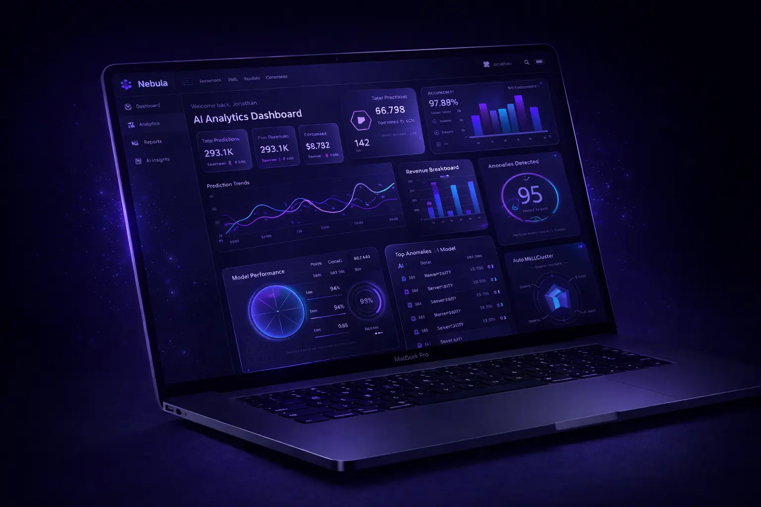 SaaS UI UX Design Concept